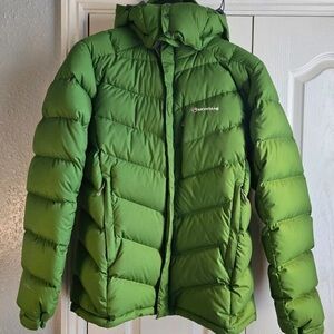 Men's Vibrant Green Puffer Coat